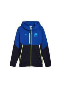 Puma - Zippowany sweatshirt OM FL 2025/26. Kolor: niebieski. Sport: piłka nożna #1