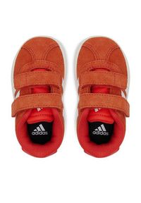 Adidas - adidas Sneakersy VL Court 3.0 JH6307 Czerwony. Kolor: czerwony. Materiał: skóra, zamsz #4