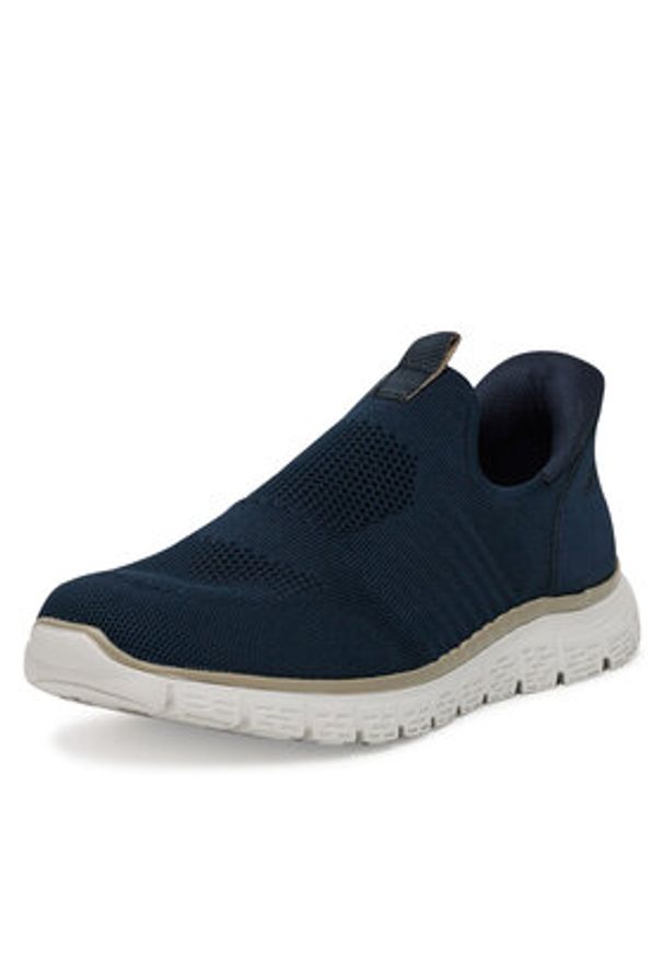 Rieker Sneakersy B6659-14 Granatowy. Kolor: niebieski. Materiał: materiał