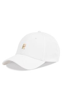 TOMMY HILFIGER - Tommy Hilfiger Czapka z daszkiem Elevated Chic Cap AW0AW17128 Biały. Kolor: biały. Materiał: materiał, bawełna