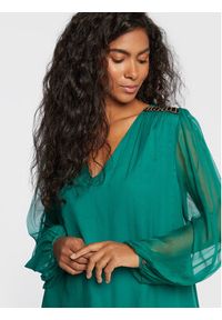 Nissa Sukienka koktajlowa RS13461 Zielony Regular Fit. Kolor: zielony. Materiał: jedwab. Styl: wizytowy #2