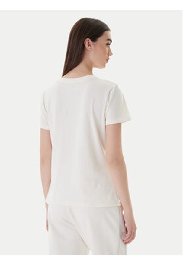 Guess T-Shirt V4YI09 J1314 Biały Regular Fit. Kolor: biały. Materiał: bawełna