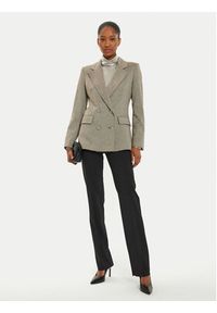 Marella Marynarka Nodo 2423046082 Brązowy Regular Fit. Kolor: brązowy. Materiał: syntetyk #4