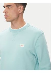 Calvin Klein Jeans Bluza J30J327115 Błękitny Regular Fit. Kolor: niebieski. Materiał: bawełna #4