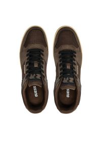 Guess Sneakersy Sava Low FMTSAL FAB12 Brązowy. Kolor: brązowy. Materiał: skóra #5