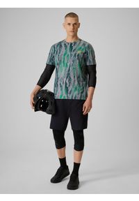 4f - 4F Spodenki kolarskie męskie - czarne XXL. Kolor: czarny. Materiał: dzianina, materiał, włókno. Sport: kolarstwo #1