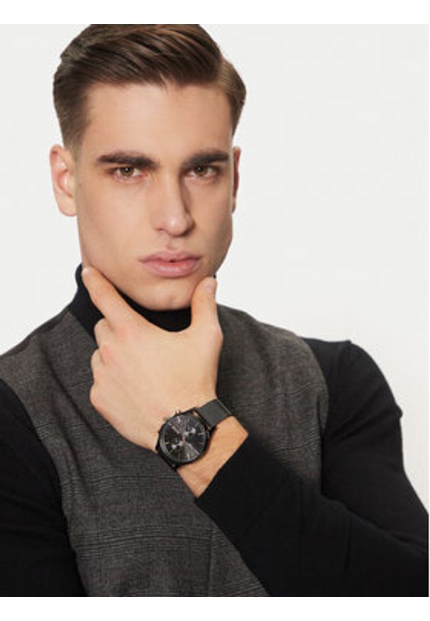 BOSS - Boss Zegarek Associate 1513811 Czarny. Kolor: czarny