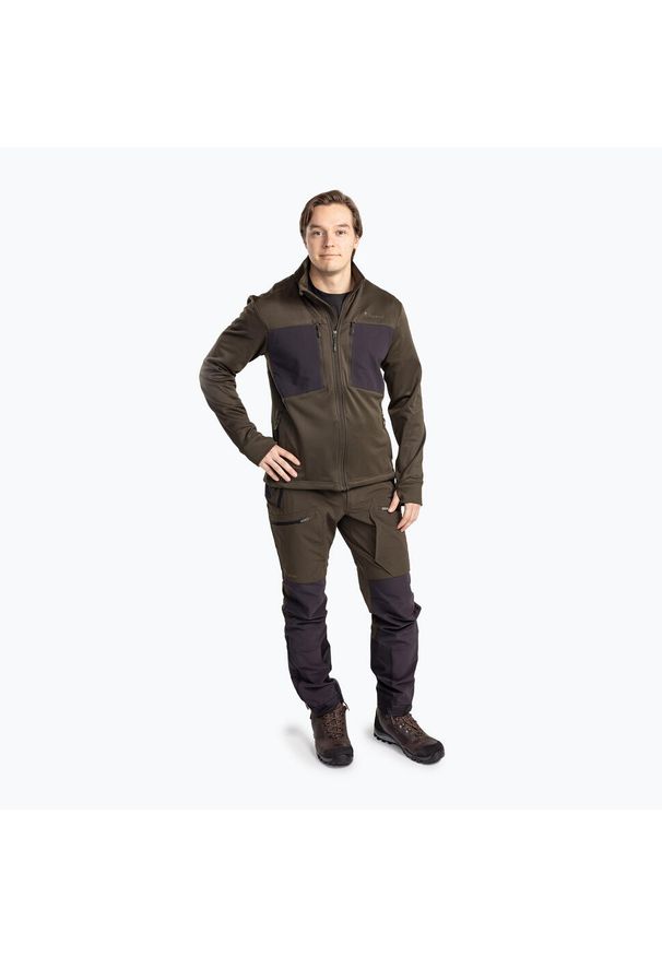 PINEWOOD - Bluza polarowa męska Pinewood Abisko Power Fleece. Kolor: zielony. Materiał: polar