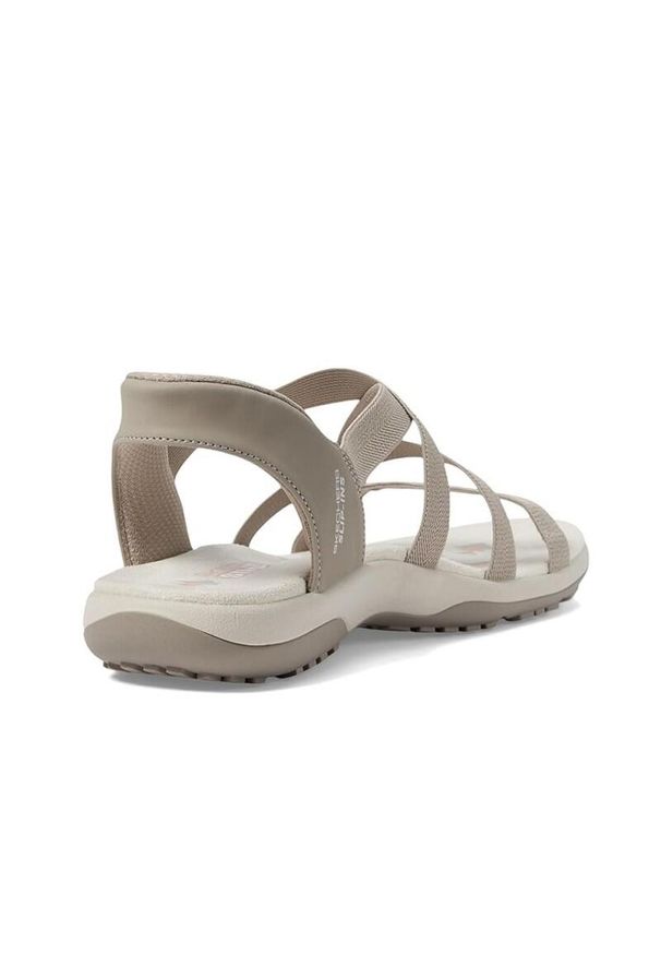 skechers - Sandały SKECHERS REGGAE SLIM Brązowy. Kolor: brązowy. Materiał: tkanina. Sezon: lato
