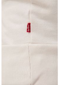 Levi's® - Levi's bluza bawełniana WLTRD męska kolor beżowy z kapturem wzorzysta. Okazja: na spotkanie biznesowe. Typ kołnierza: kaptur. Kolor: beżowy. Materiał: bawełna. Wzór: aplikacja. Styl: biznesowy