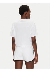 Karl Lagerfeld - KARL LAGERFELD T-Shirt A2W17076 Biały Cropped Fit. Typ kołnierza: dekolt w karo. Kolor: biały. Materiał: bawełna, syntetyk