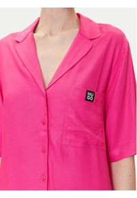 Hugo - HUGO Piżama Jade 50540051 Różowy Relaxed Fit. Kolor: różowy. Materiał: wiskoza