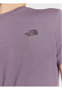 The North Face T-Shirt Easy NF0A4T1Q Fioletowy Regular Fit. Kolor: fioletowy. Materiał: bawełna