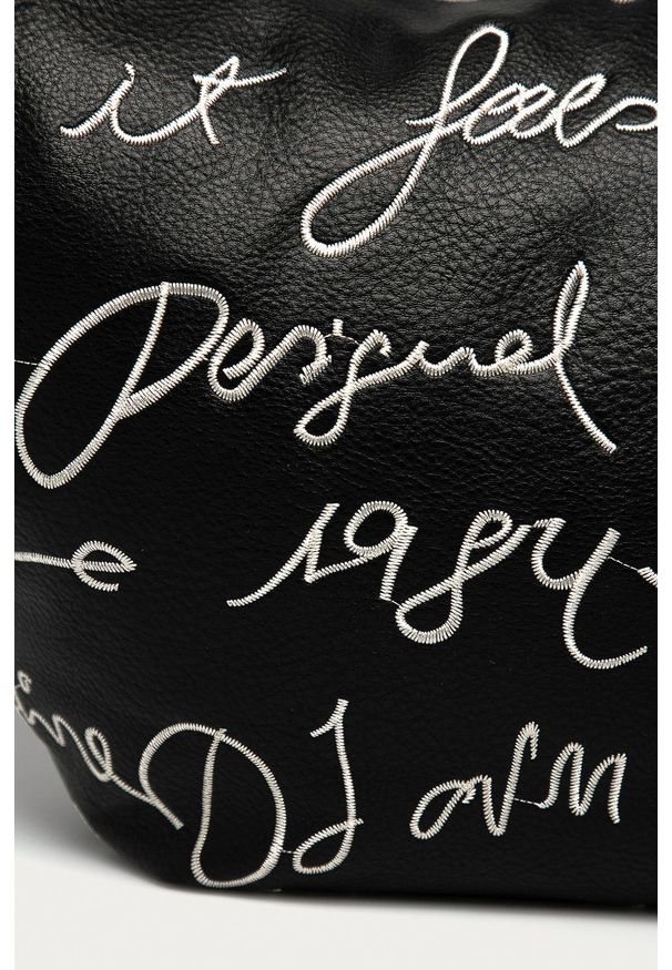 Desigual - Torebka. Kolor: czarny
