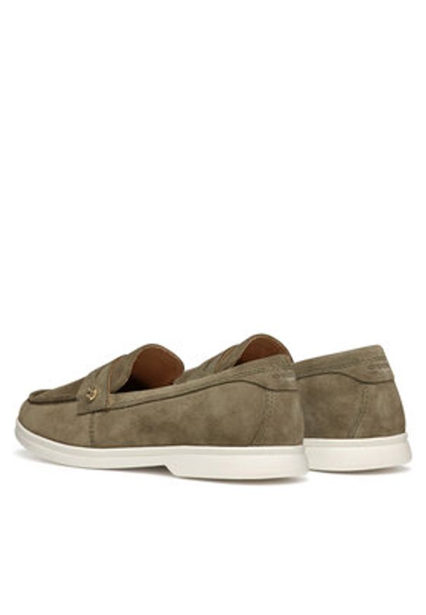 Geox Mokasyny D Xand 3 D550ZD 00022 C3016 Khaki. Kolor: brązowy. Materiał: zamsz, skóra