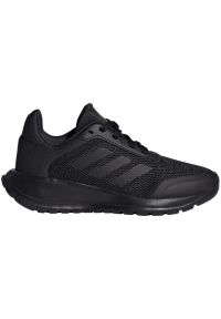 Adidas - Buty adidas Tensaur Run 2.0 K Jr IG8572 czarne. Zapięcie: sznurówki. Kolor: czarny. Materiał: materiał, syntetyk. Szerokość cholewki: normalna. Sport: bieganie