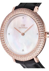 Daniel Wellington Zegarek Crystalline Bezel 32 DW00100827 Różowe złoto. Kolor: wielokolorowy, różowy, złoty. Materiał: skóra #4