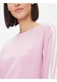 Adidas - adidas Bluza Essentials 3-Stripes IM0213 Różowy Regular Fit. Kolor: różowy. Materiał: bawełna #5