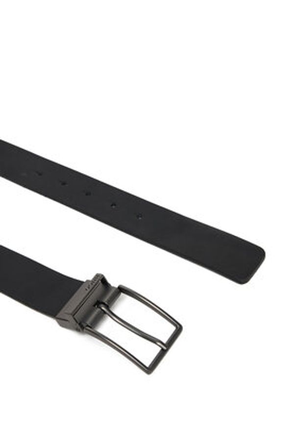 Hugo - HUGO Pasek Męski 50548381 Czarny. Kolor: czarny. Materiał: skóra