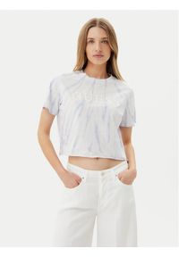 Guess T-Shirt V5GI19 I3Z14 Fioletowy Regular Fit. Kolor: fioletowy. Materiał: bawełna