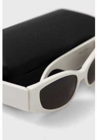 Balenciaga okulary przeciwsłoneczne damskie kolor biały. Kolor: biały #2