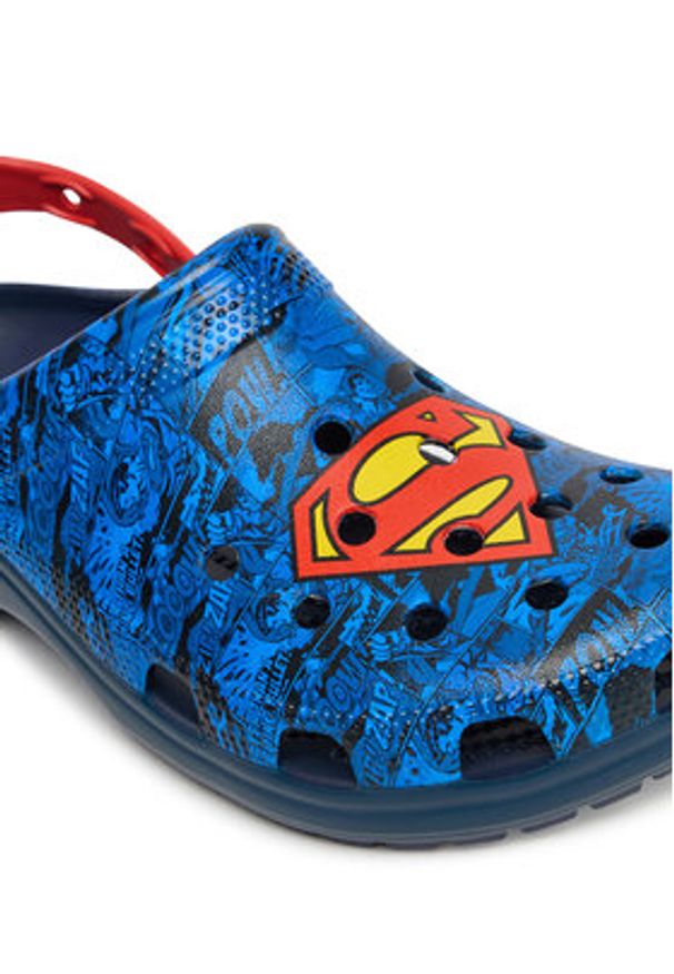 Crocs Klapki Superman Classic Clog 211131 Niebieski. Kolor: niebieski. Wzór: motyw z bajki
