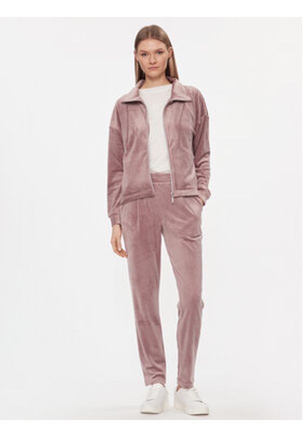 Triumph Spodnie piżamowe Cozy Comfort Velour Trousers 10216539 Brązowy Regular Fit. Kolor: brązowy. Materiał: welur, wiskoza