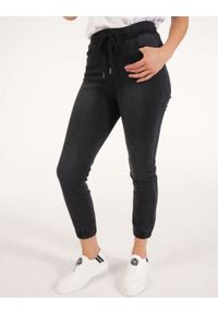 Unisono - SPODNIE - JEANSY 70-F3818 NERO. Materiał: jeans #1