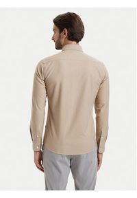 BOSS Koszula H-Roan 50555920 Beżowy Slim Fit. Kolor: beżowy. Materiał: bawełna #2