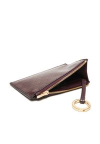 Calvin Klein Portfel Emblem Aop Top Zip Cardcase LV04F1084G Brązowy. Kolor: brązowy. Materiał: skóra #2
