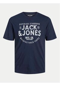 Jack & Jones - Jack&Jones T-Shirt Jeans 12256779 Granatowy Standard Fit. Kolor: niebieski. Materiał: bawełna #2