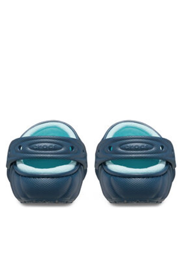 Crocs Klapki Classic Lined Overpuff Clog 210059 Niebieski. Kolor: niebieski