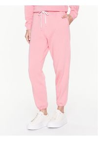 Polo Ralph Lauren Spodnie dresowe 211891560008 Różowy Regular Fit. Kolor: różowy. Materiał: bawełna, dresówka