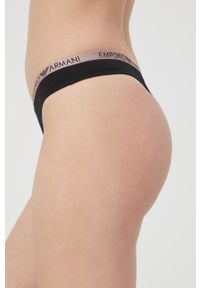 Emporio Armani Underwear stringi 162468.2R223 kolor czarny. Kolor: czarny #4