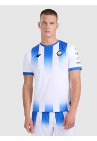 4f - 4F Koszulka klubowa domowa z sezonu 2025/26 męska 4F x Stal Mielec - biała XXL. Okazja: do domu. Kolor: biały. Materiał: włókno, dzianina. Długość: długie. Wzór: gradientowy. Styl: klasyczny, sportowy