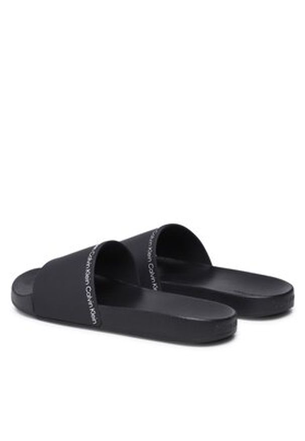 Calvin Klein Klapki Pool Slide Rubber HM0HM00981 Czarny. Kolor: czarny