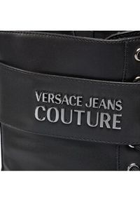 Versace Jeans Couture Trapery 75VA3S64 Czarny. Kolor: czarny. Materiał: skóra #7