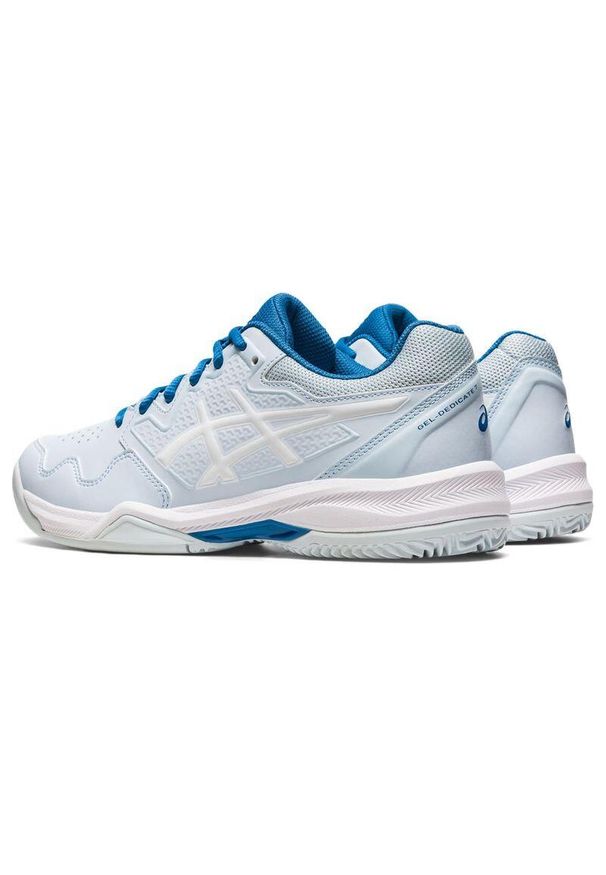Buty tenisowe damskie Asics Gel Dedicate 7 Clay 405. Kolor: niebieski, biały. Sport: tenis