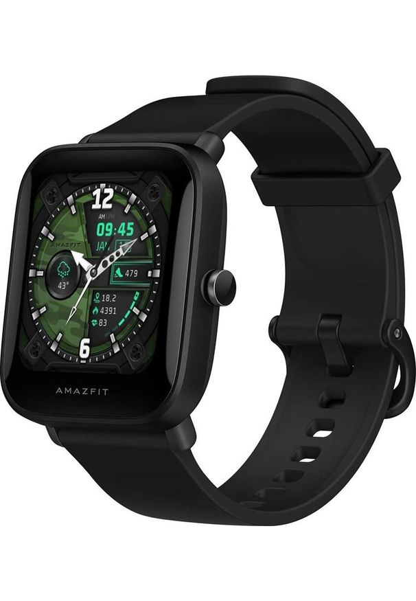 AMAZFIT - Smartwatch Amazfit Bip U Czarny (W2017OV1N). Rodzaj zegarka: smartwatch. Kolor: czarny