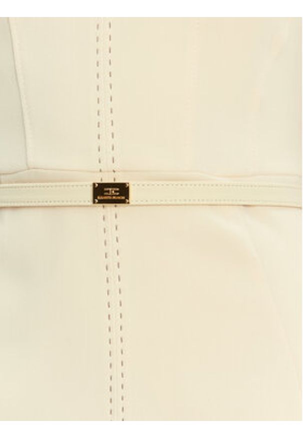 Elisabetta Franchi Sukienka koktajlowa AB-706-51E2-DC7 Żółty Slim Fit. Kolor: żółty. Materiał: syntetyk. Styl: wizytowy
