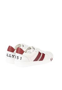 Bally Sneakersy "Wissal" | 6231628 | Wissal | Mężczyzna | Biały, Bordowy. Kolor: czerwony, biały, wielokolorowy. Materiał: skóra. Wzór: aplikacja, nadruk #3