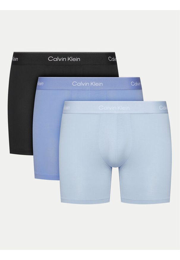 Calvin Klein Underwear Komplet 3 par bokserek LV00NB4394 Kolorowy. Materiał: bawełna. Wzór: kolorowy