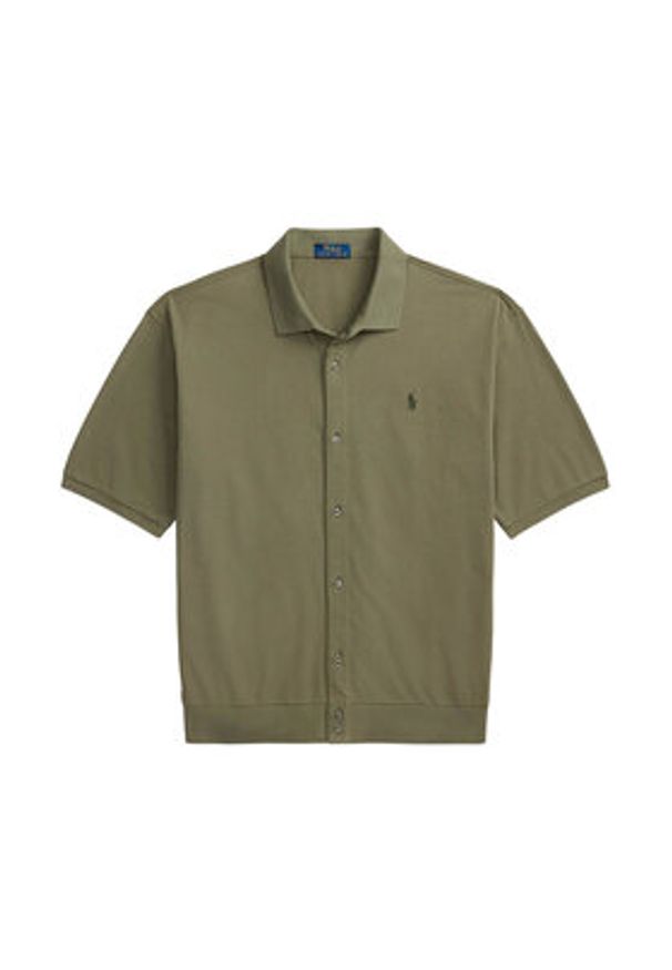 Polo Ralph Lauren Koszula 710B18514001 Zielony Regular Fit. Typ kołnierza: polo. Kolor: zielony. Materiał: bawełna