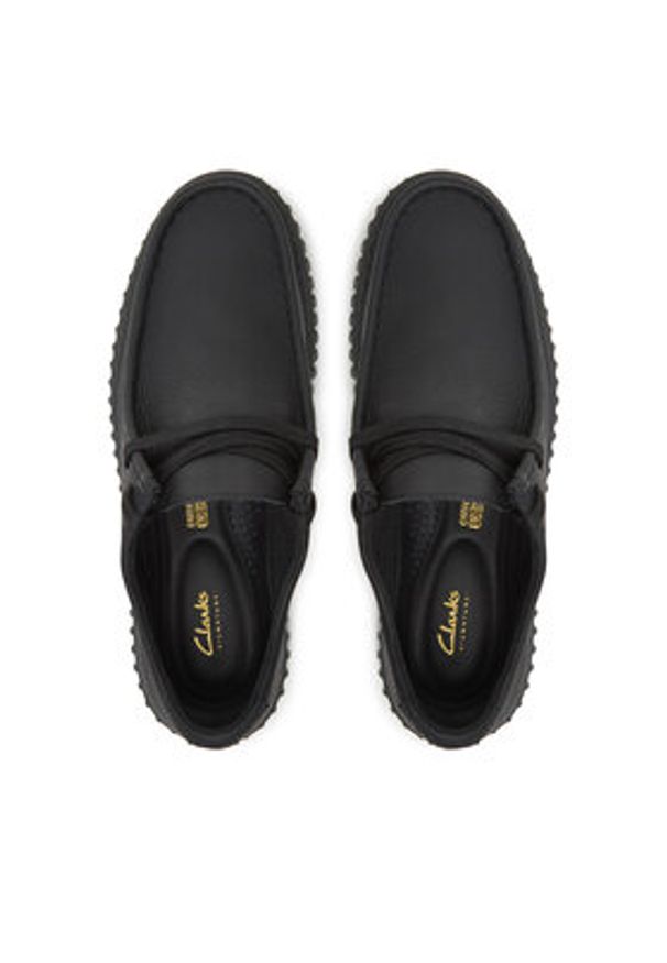 Clarks Półbuty Torhill Lo 26181385 Czarny. Kolor: czarny. Materiał: skóra