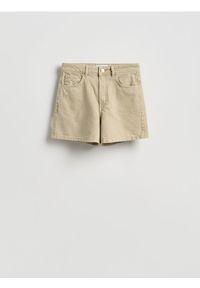 Reserved - Jeansowe szorty - zielony. Kolor: zielony. Materiał: jeans