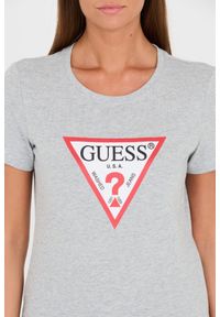 Guess - GUESS Szary t-shirt Original Tee. Kolor: szary. Materiał: bawełna #6