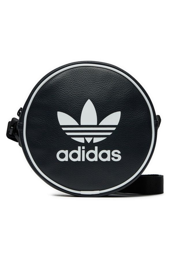 Adidas - adidas Saszetka Ac Round Bag IT7592 Czarny. Kolor: czarny. Materiał: skóra