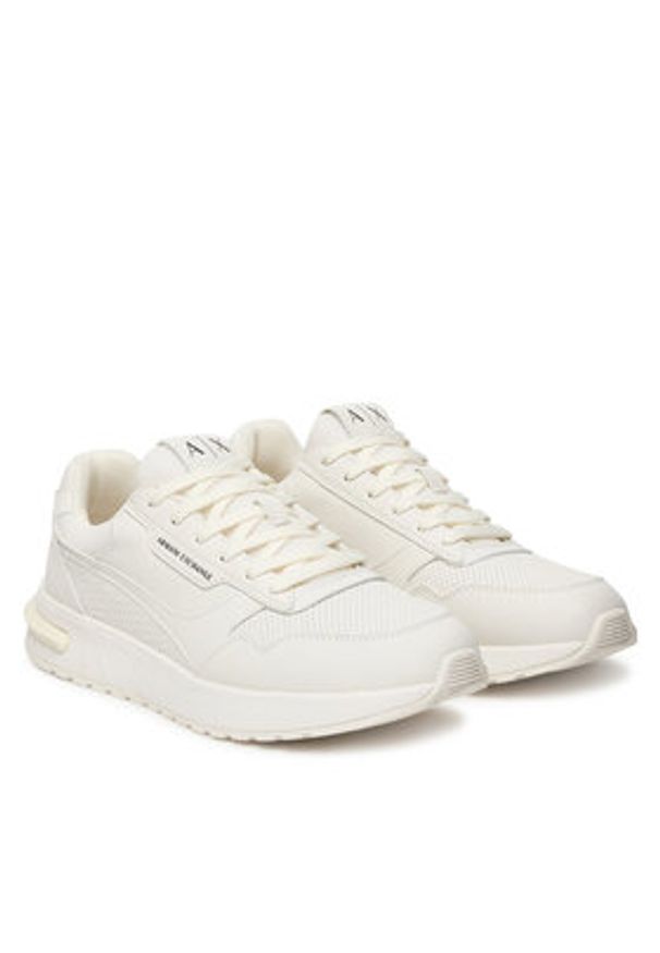 Armani Exchange Sneakersy XM002625 AF22779 U0003 Biały. Kolor: biały. Materiał: skóra