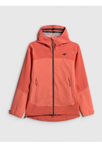 4f - 4F Kurtka trekkingowa przeciwdeszczowa membrana 20000 damska - czerwona XXL. Kolor: różowy. Materiał: tkanina, materiał. Sezon: lato #1