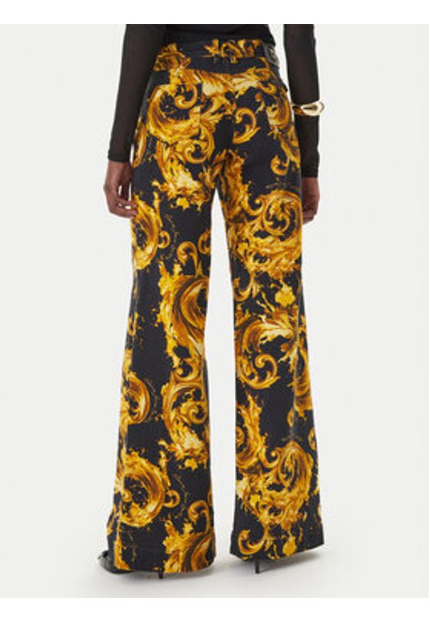 Versace Jeans Couture Jeansy 80HAB506 ES153 Czarny Wide Leg. Kolor: czarny